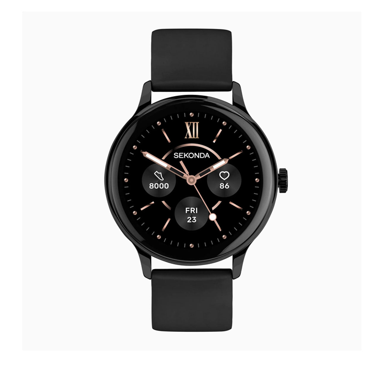 Sekonda Flex Plus Smart Calling Watch | Black Alloy Case & Black Silicone Strap | 40666