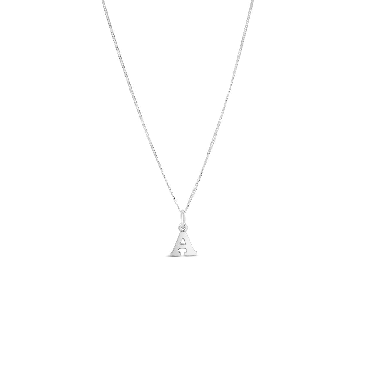 Sterling Silver Letter A Pendant