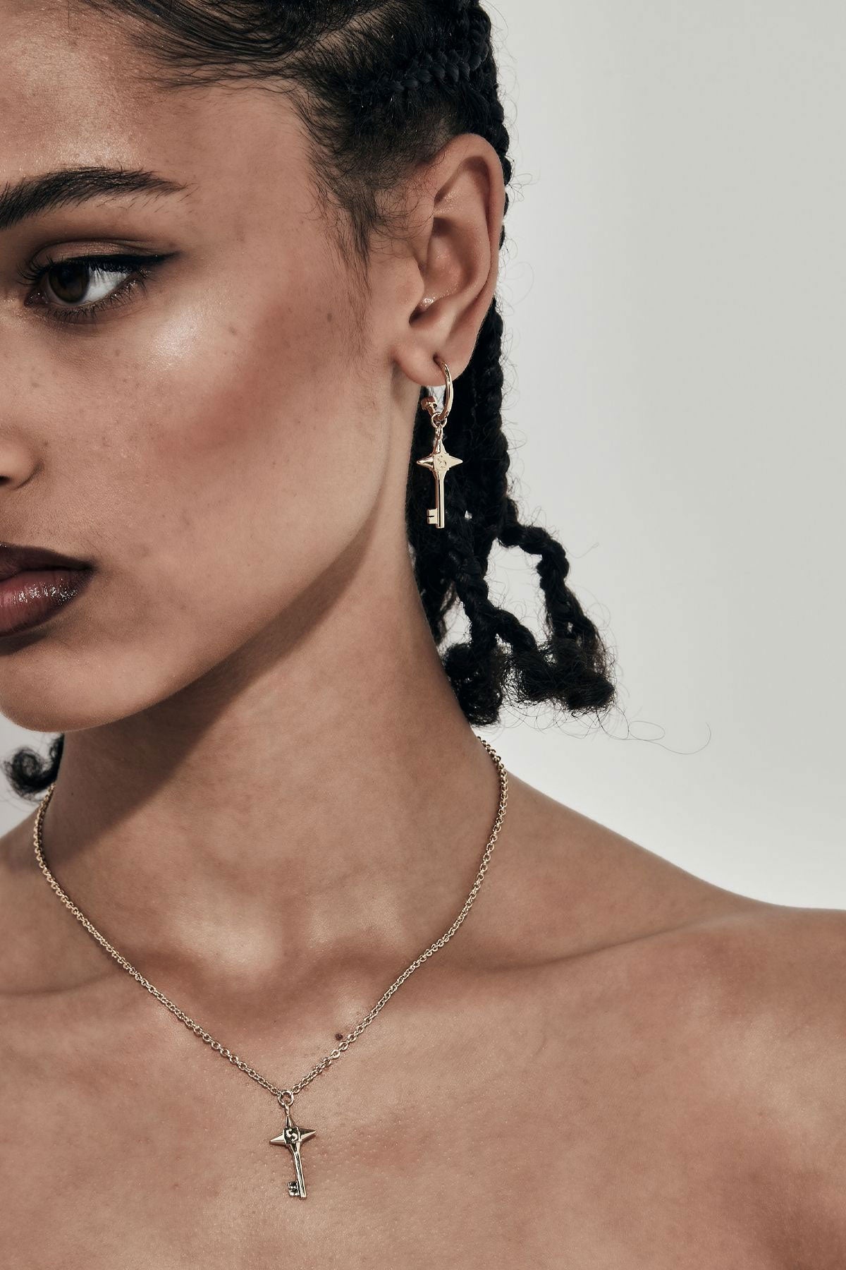 Love Key Necklace - Gold Plated