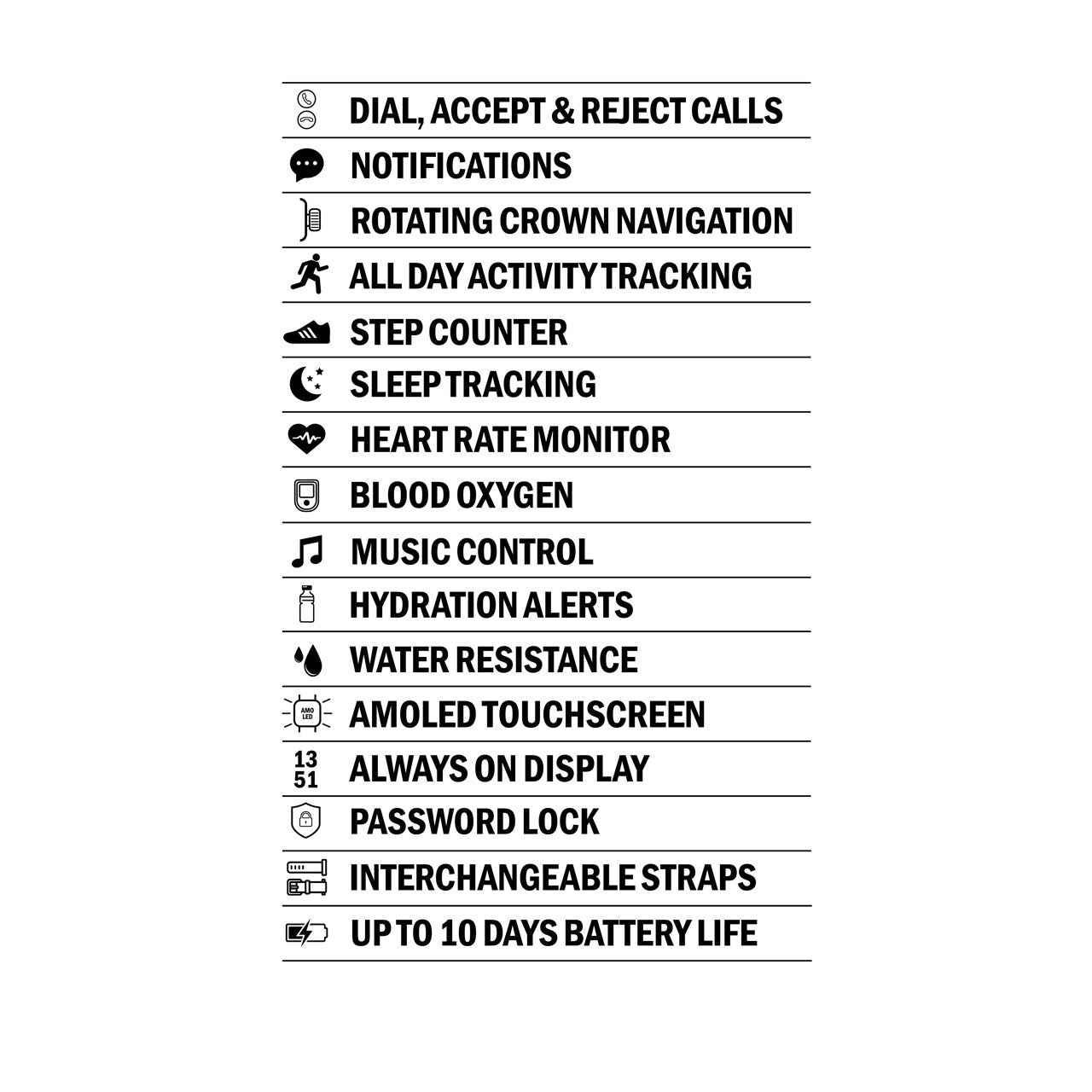 Sekonda Flex Plus Smart Calling Watch | Rose Gold Alloy Case & Stainless Steel Mesh Strap | 40665