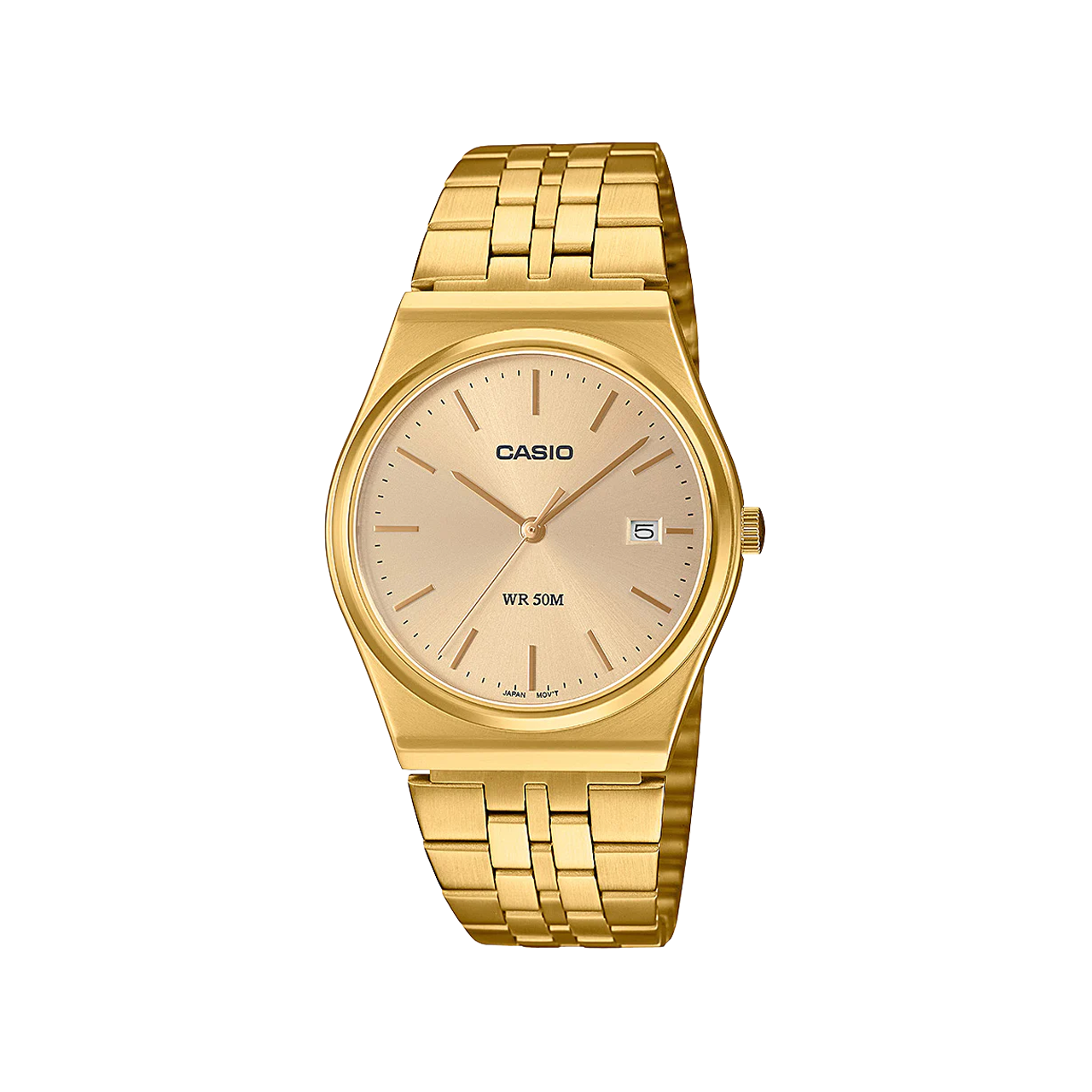 Casio Retro Analogue Gold Watch - MTPB145G-9A