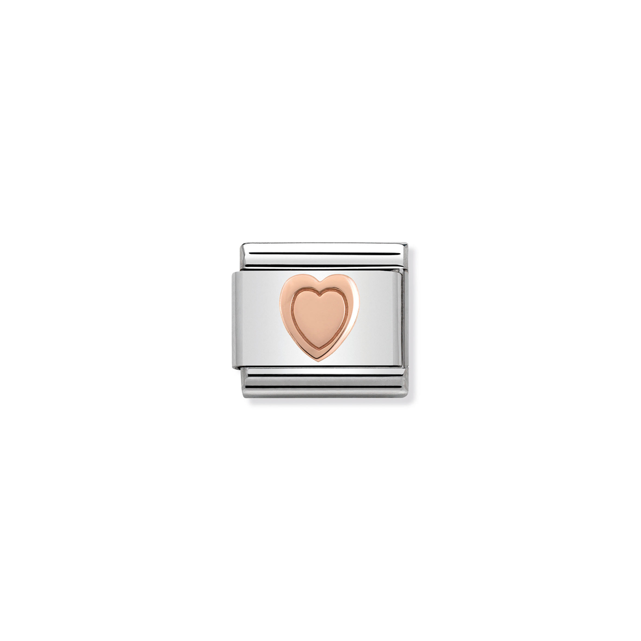 Composable Classic Link 430104/03 Rose Gold Engraved Heart