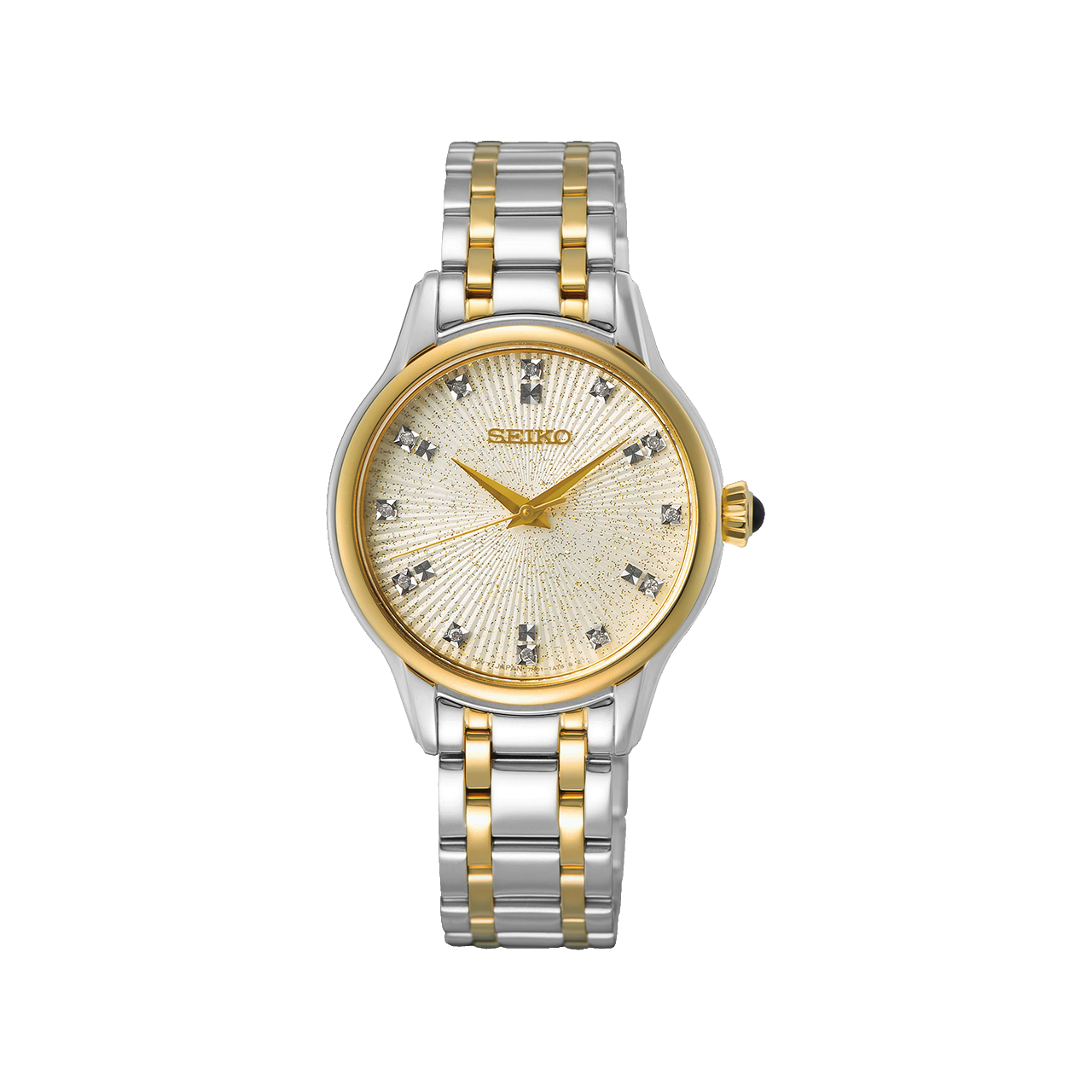 Seiko - SRZ550P Ladies Diamond Set Gold Dress Watch