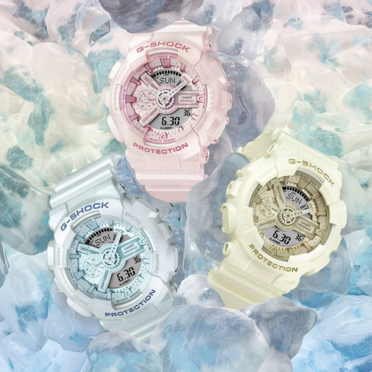 G-Shock - Womans Series Pink Duo Watch - GMAS110ST-4A