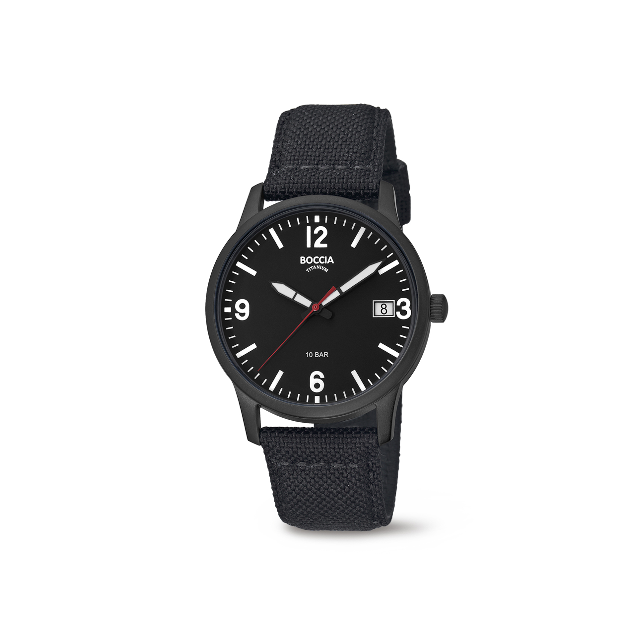 3650-04 - Mens Titanium Black Dress Watch