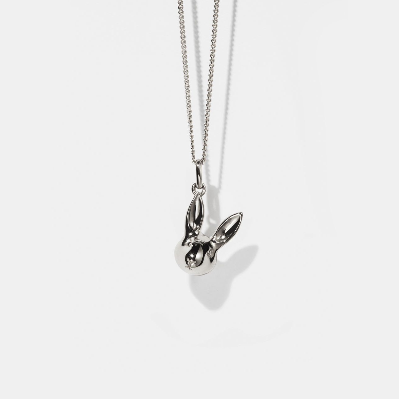 Sterling Silver Bunny Charm Necklace