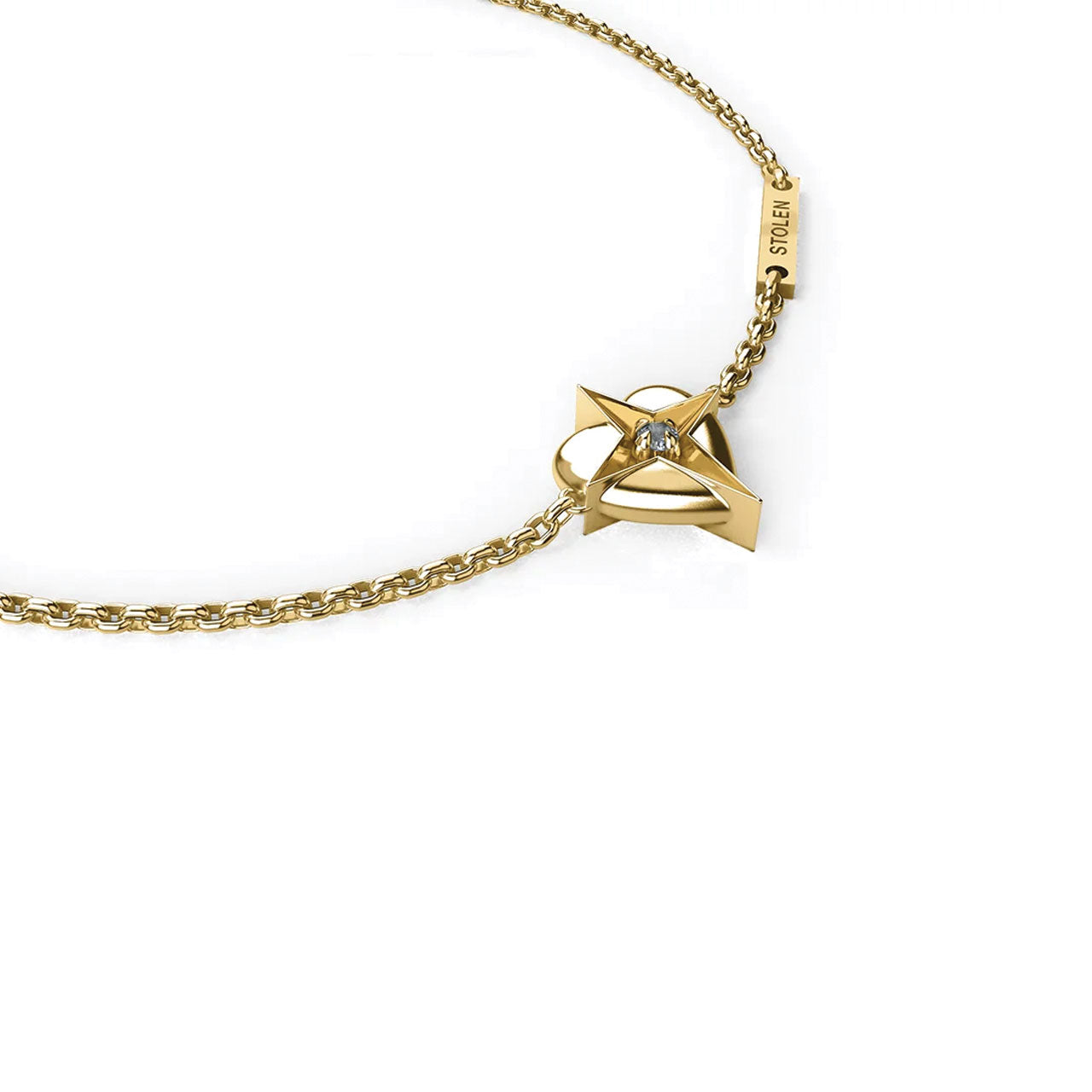 Celestial Heart Bracelet - Gold Plated