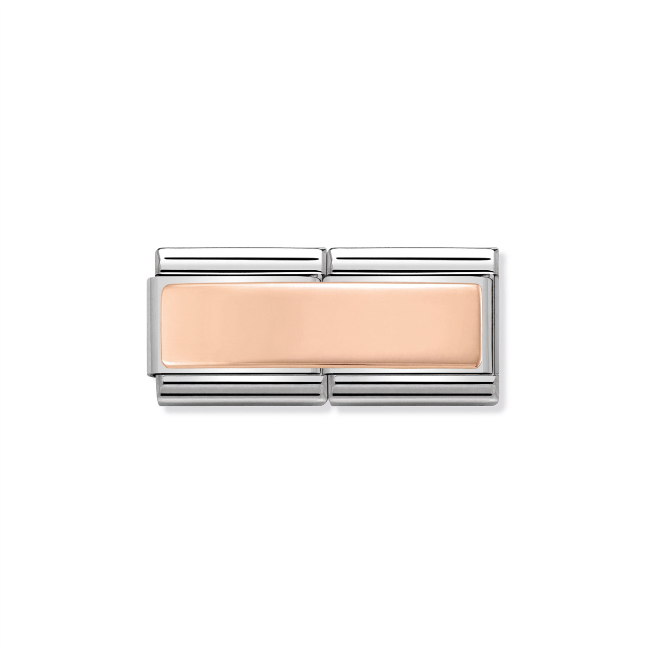 Composable Classic Double Link 430710/01 Engravable Rose Gold Plate