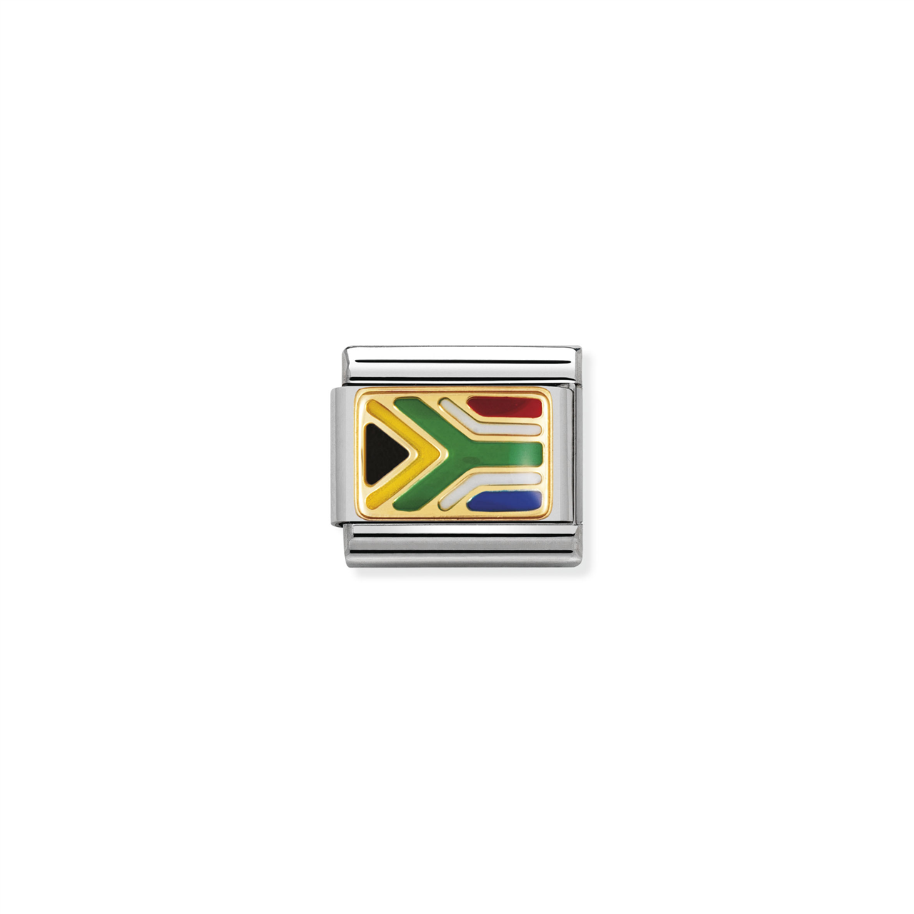 Composable Classic Link 030237/03 South Africa Flag in 18k Gold