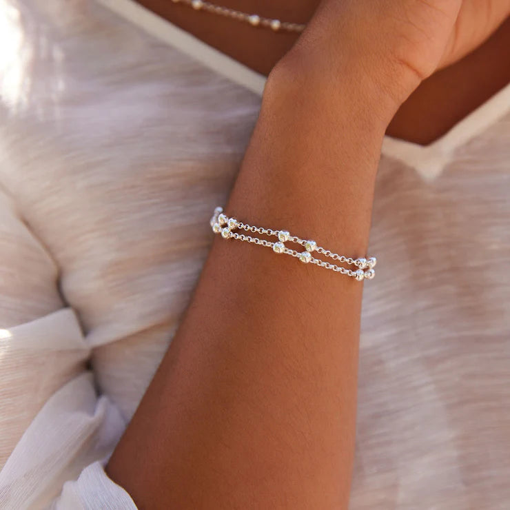 Mattina Silver Bracelet (19cm + Ext)