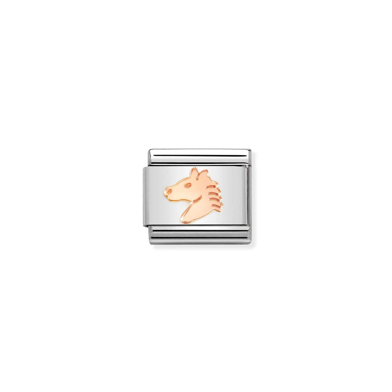 Composable Classic Link 430104/46 Head Of Horse In 9k Rose Gold