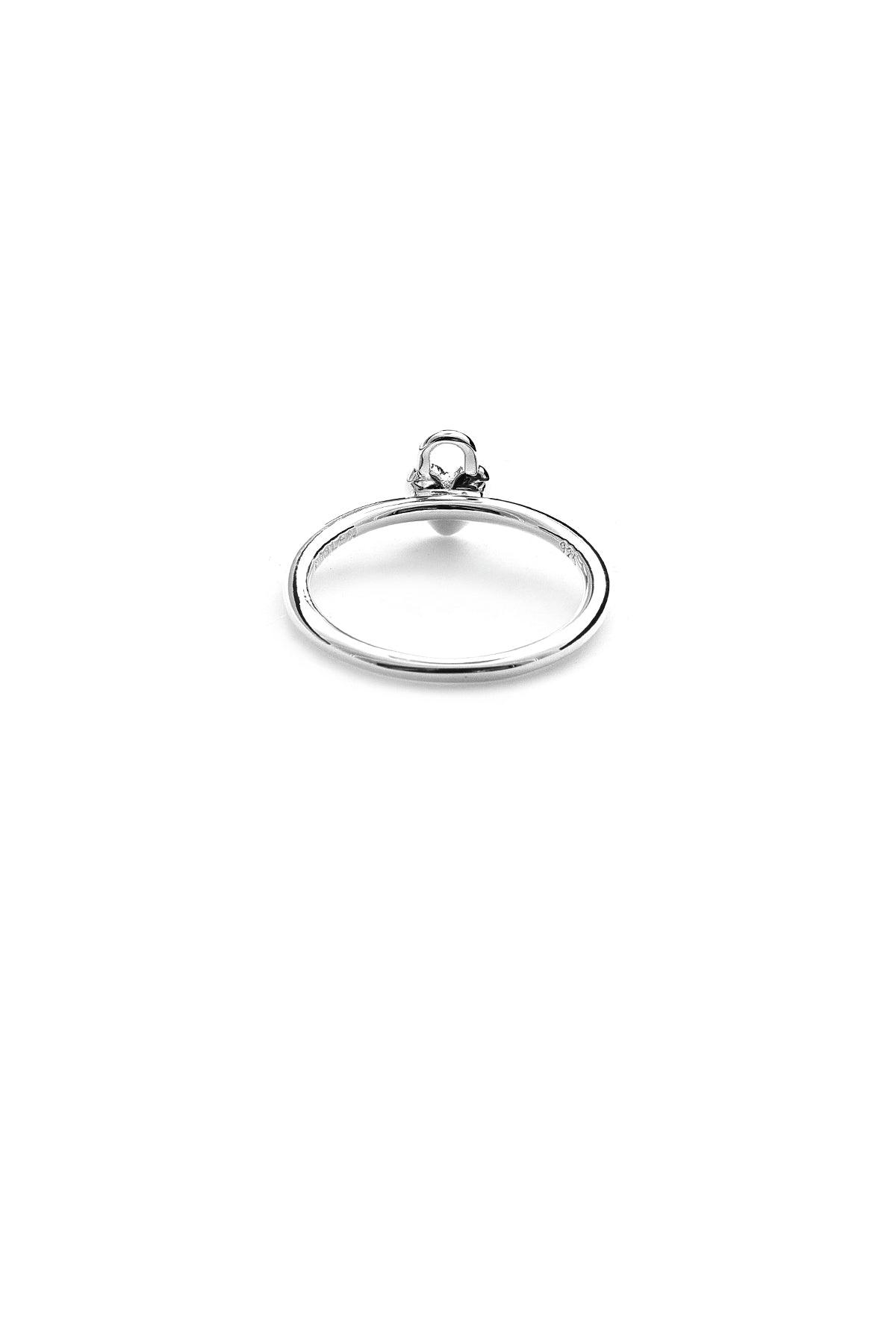 Micro Padlock Heart Ring