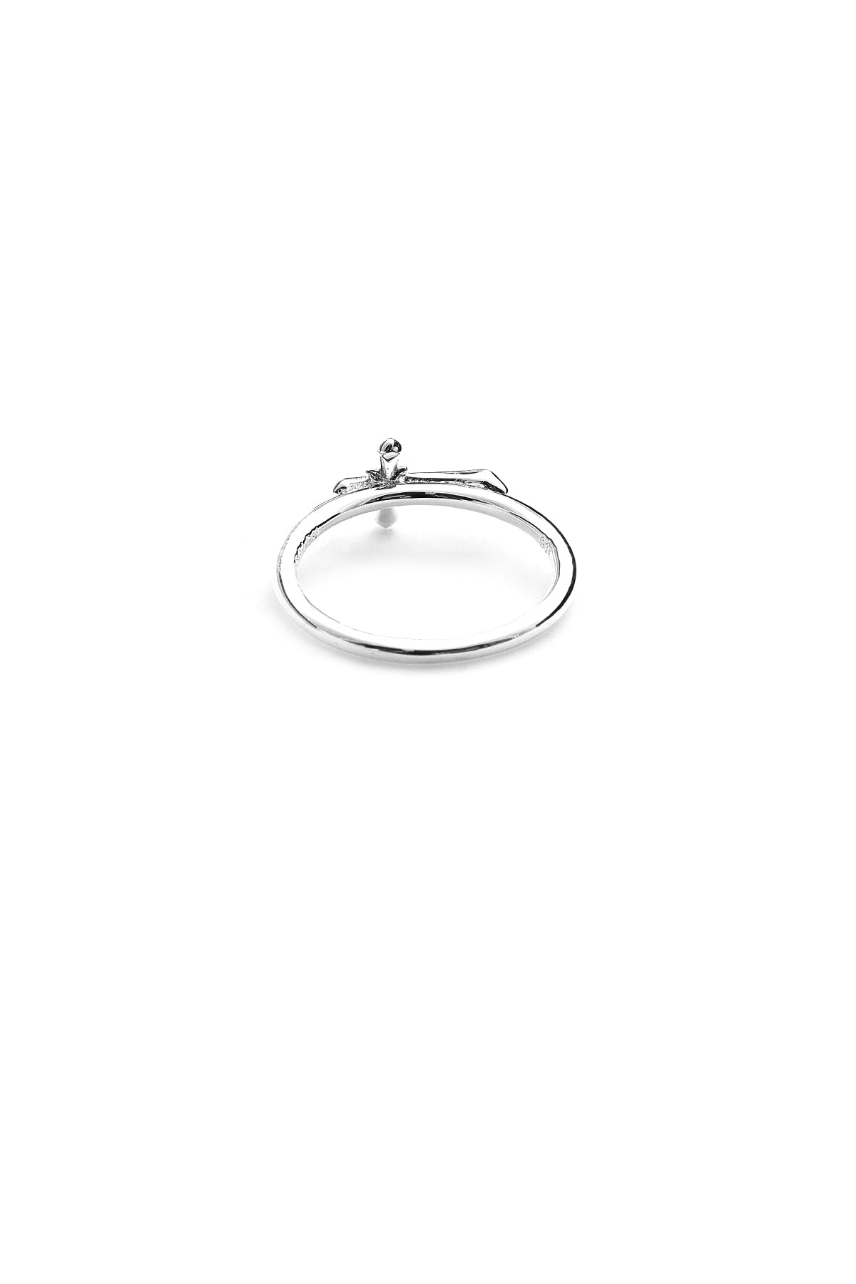 Micro Gothic Cross Ring