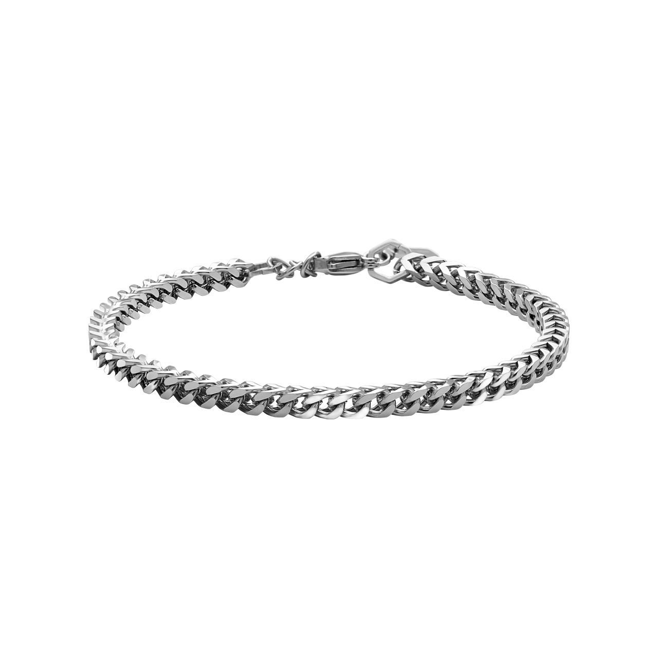 Major Polished Stainless Steel Mens 20.5cm Bracelet