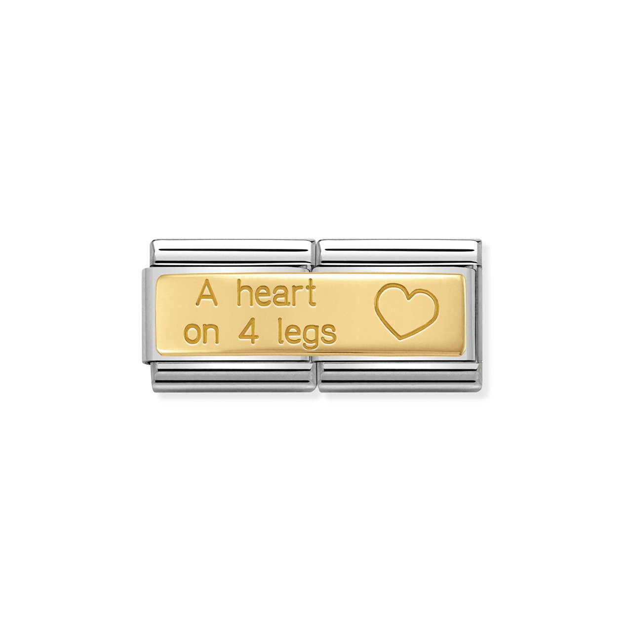 Composable Classic Double Link 030710/17 A Heart On Four Legs in 18k Gold