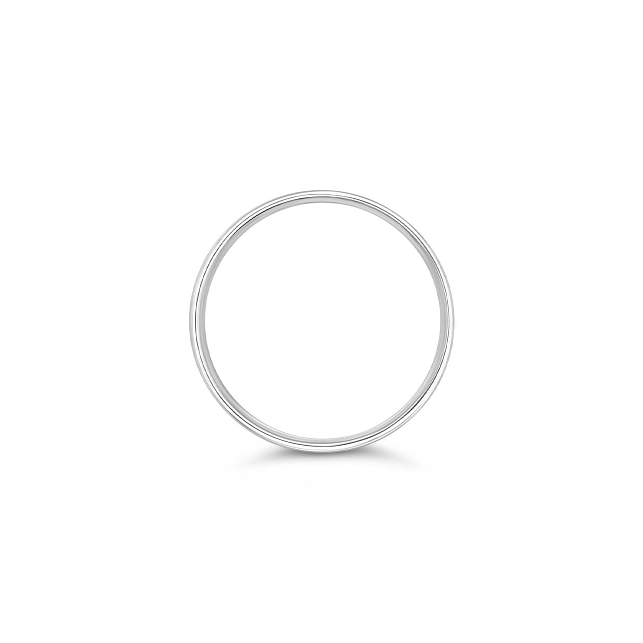 Sterling Silver Golf Style Comfort Curve 5 1/4 Bangle