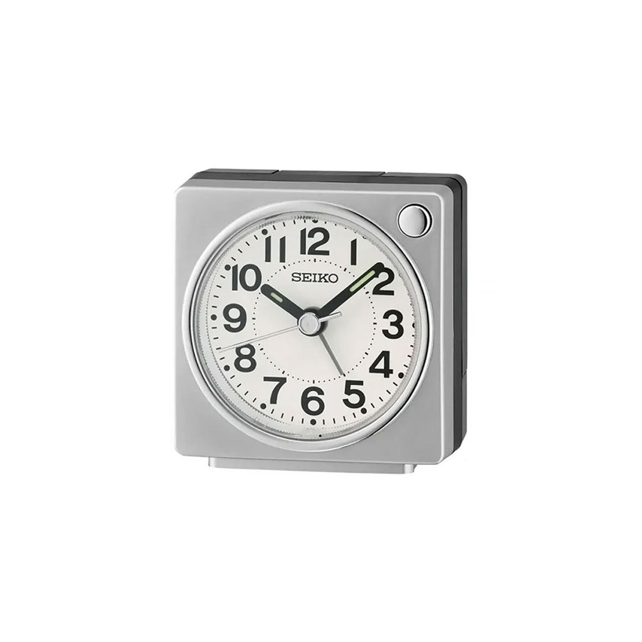 Seiko - QHE196-S Silver Bedside Alarm Clock
