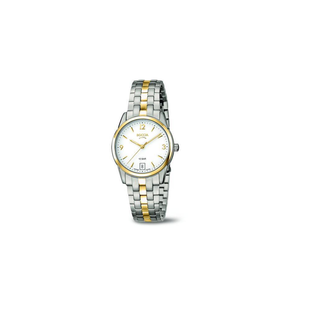 3272-04 - Two Tone Ladies Titanium Watch