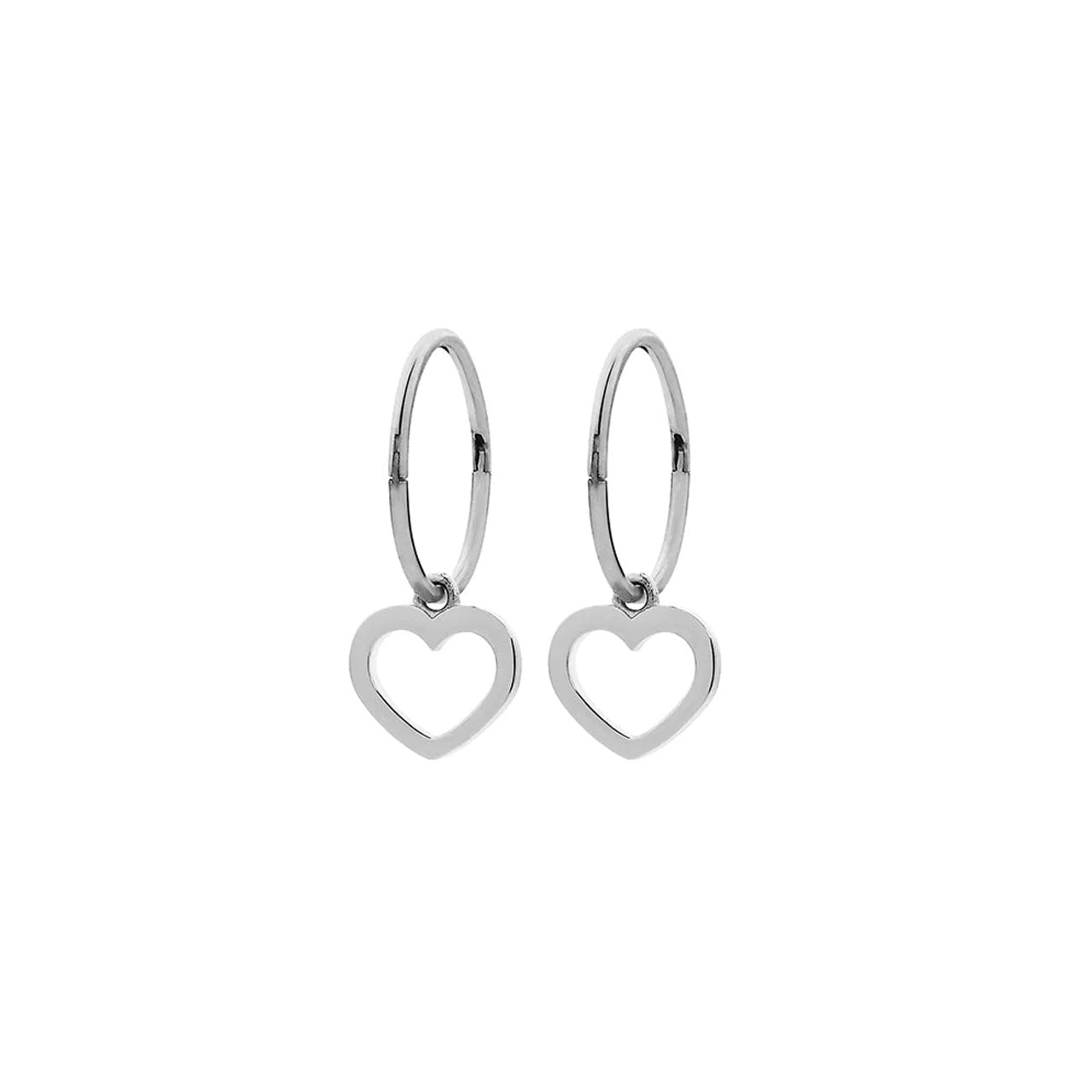 Sterling Silver Mini Heart Sleepers