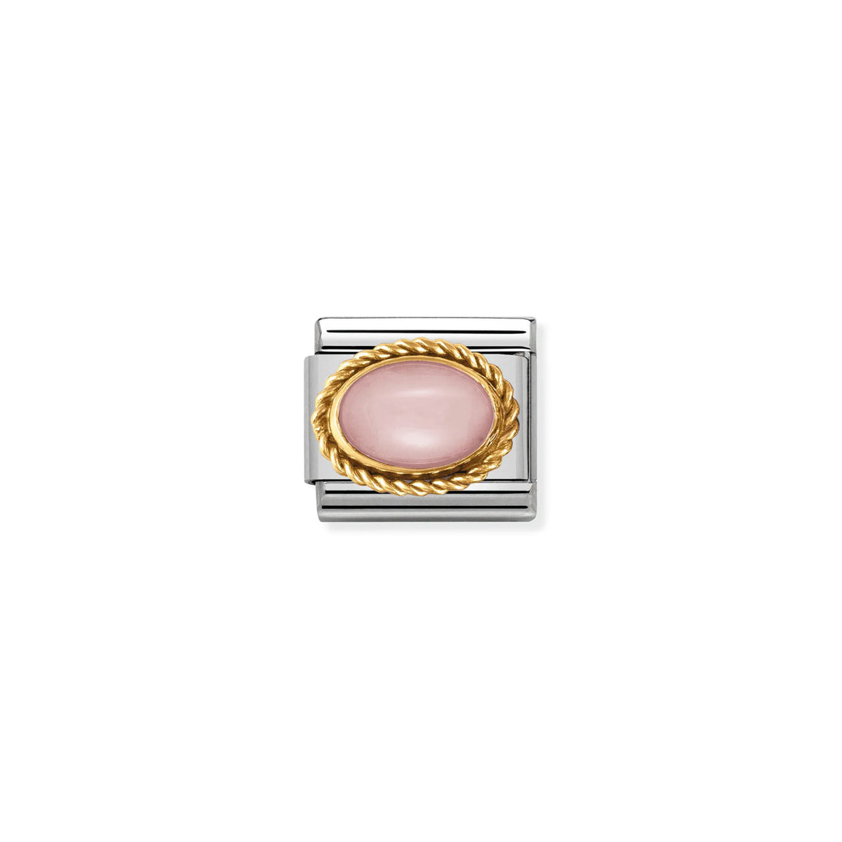 Composable Classic Link 030507/22 Pink Opal Oval In 18K Gold