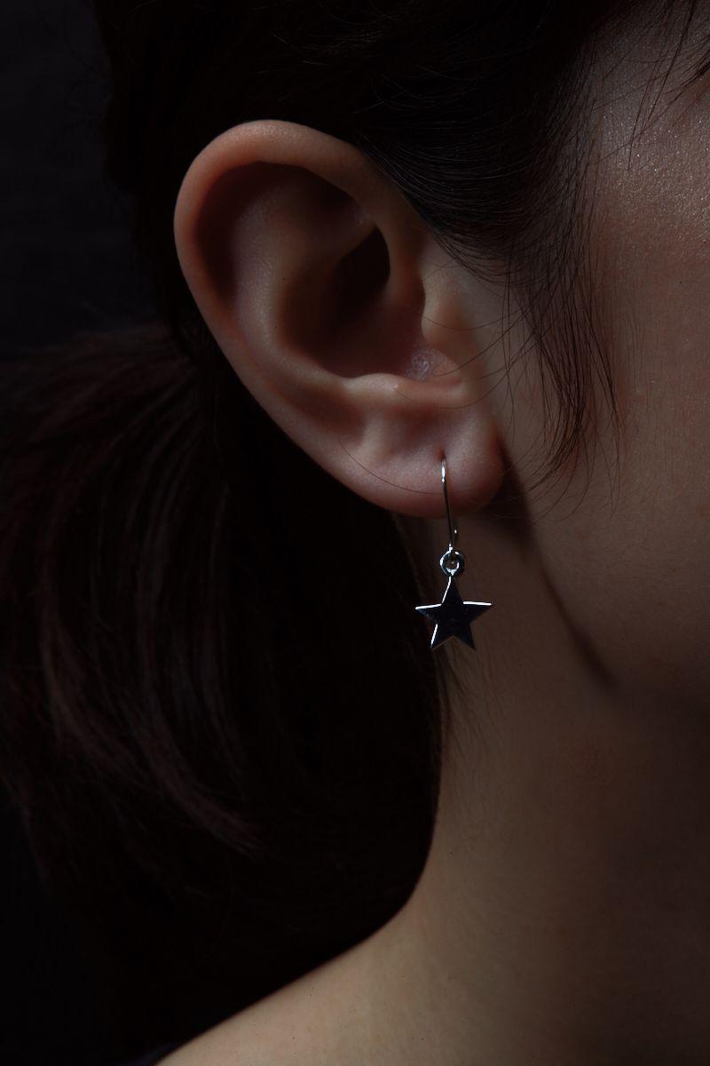Sterling Silver Star Drop Earrings - Jamies Jewellers