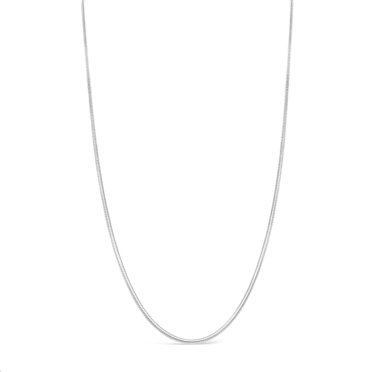 45cm Sterling Silver CDT100 Round Snake Chain