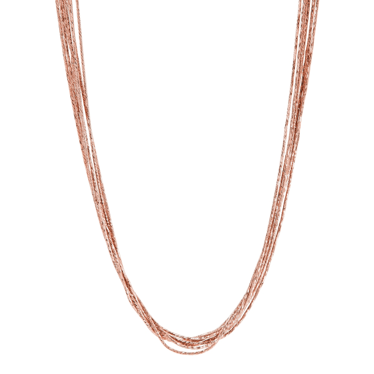 Como Multi-Strand Rose Necklace