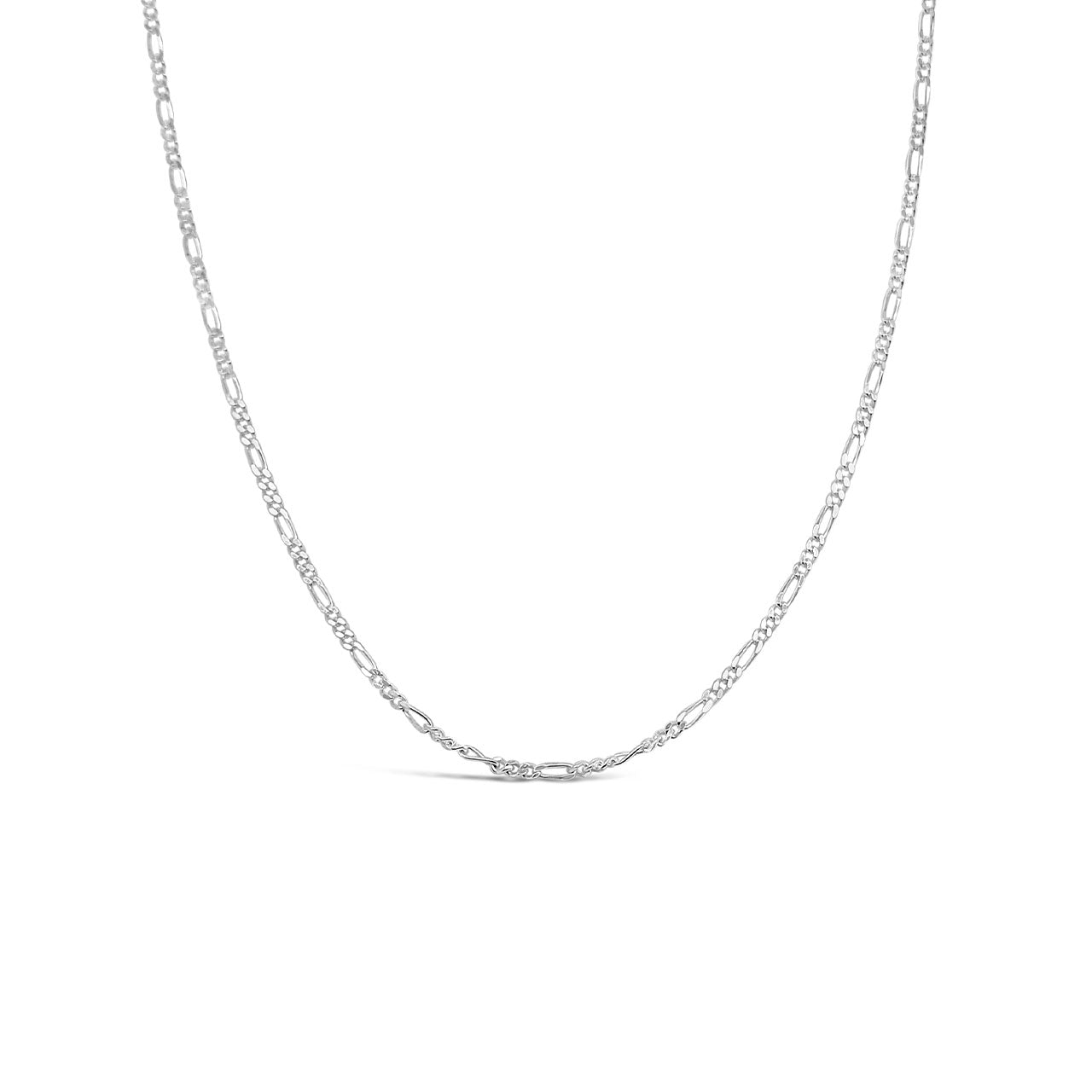 Sterling Silver FD50 Diamond Cut Figaro Chain