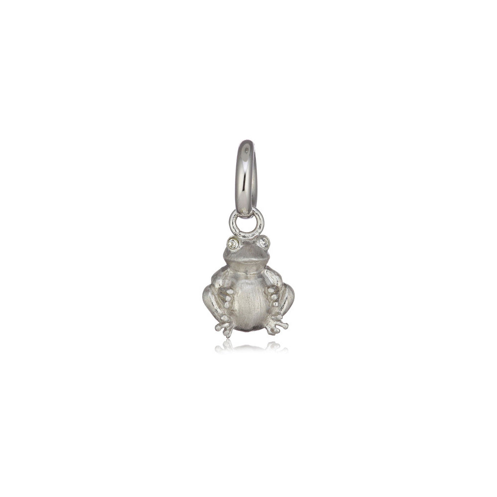 STORY by Kranz & Ziegler Silver Drop Frog Charm/Pendant