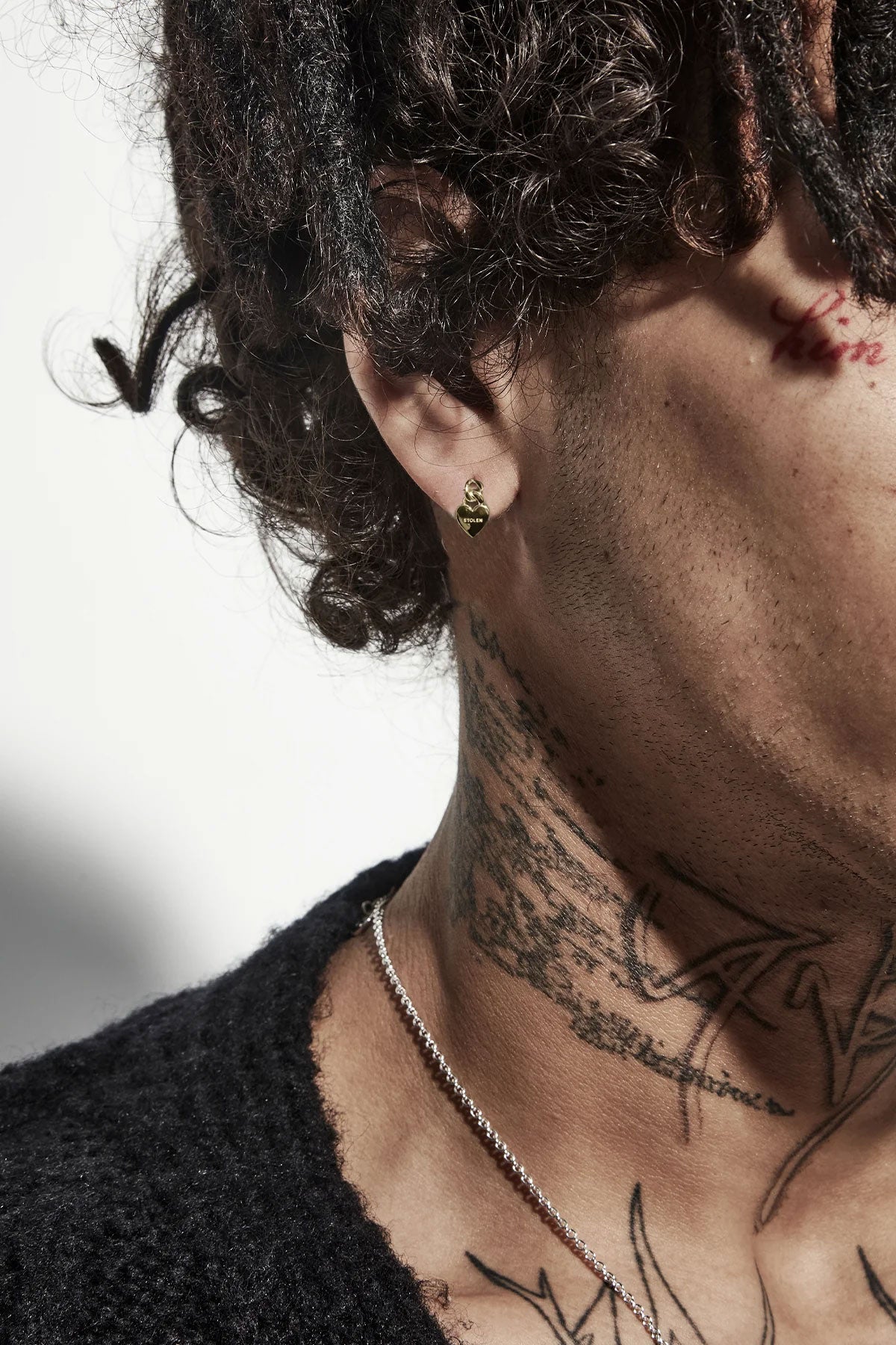 Mini Love Chain Earring Gold Plated