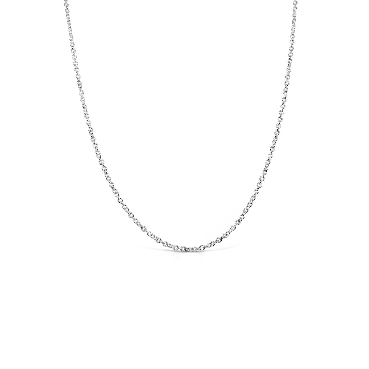 55cm Sterling Silver RCA40 Round Cable Chain