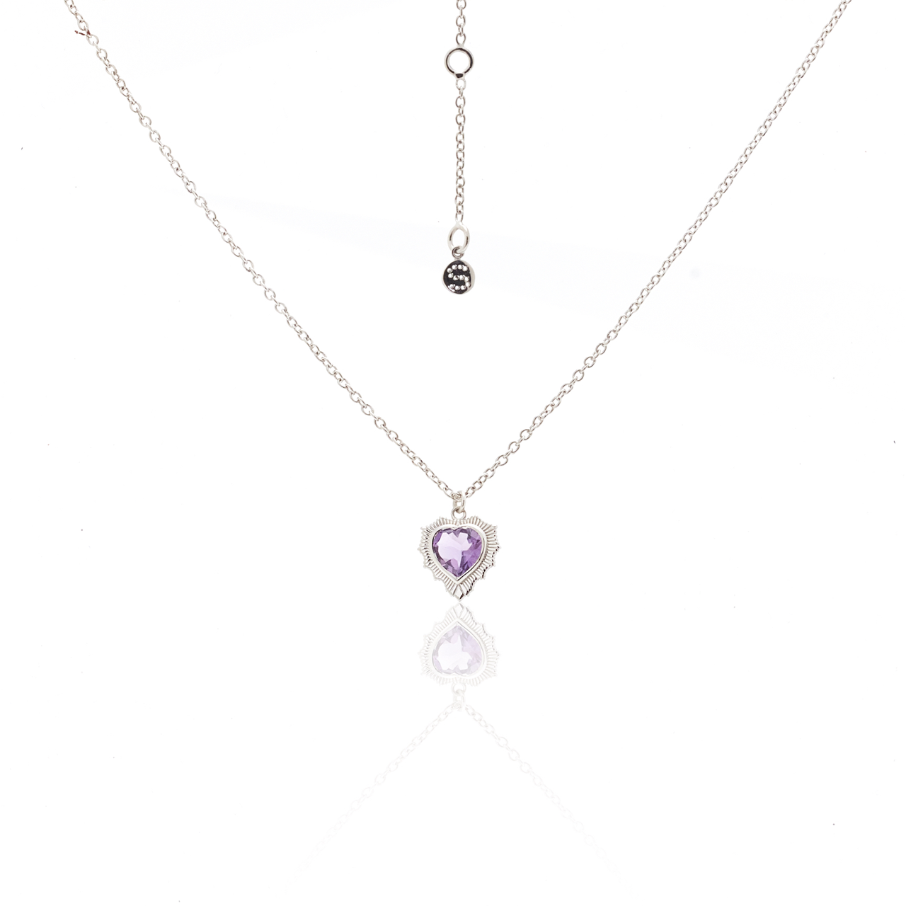 Amour Necklace (Brazilian Amethyst/Silver)