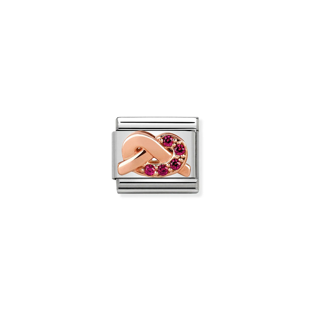 Composable Classic Link 430302/09 Red Knot 9K Rose Gold & Cz