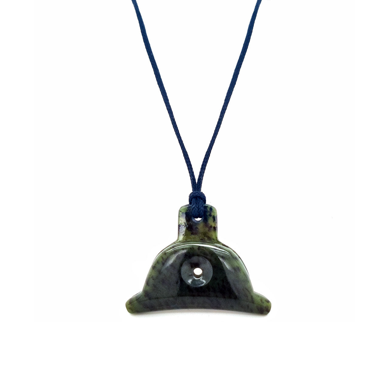 West Coast Hand Carved Greenstone Whistle Pendant