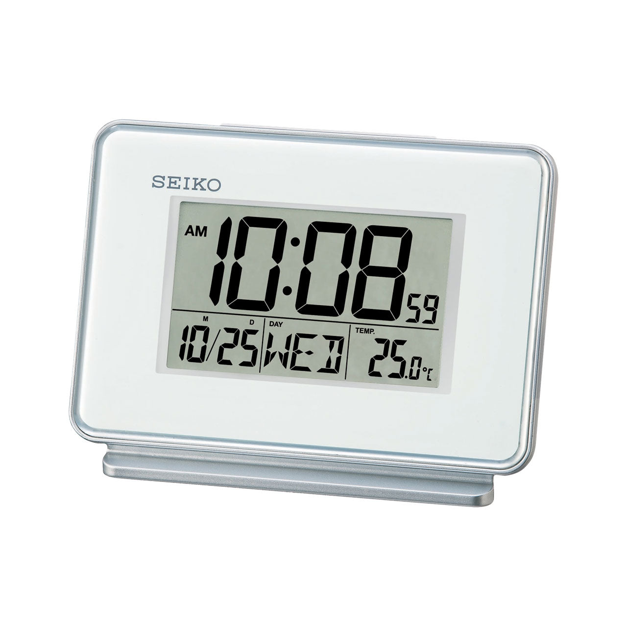 QHL068-W - White Digital Alarm Clock