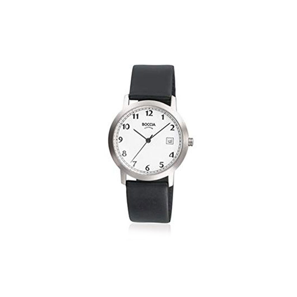 510-95 - Mens Titanium & Leather Watch