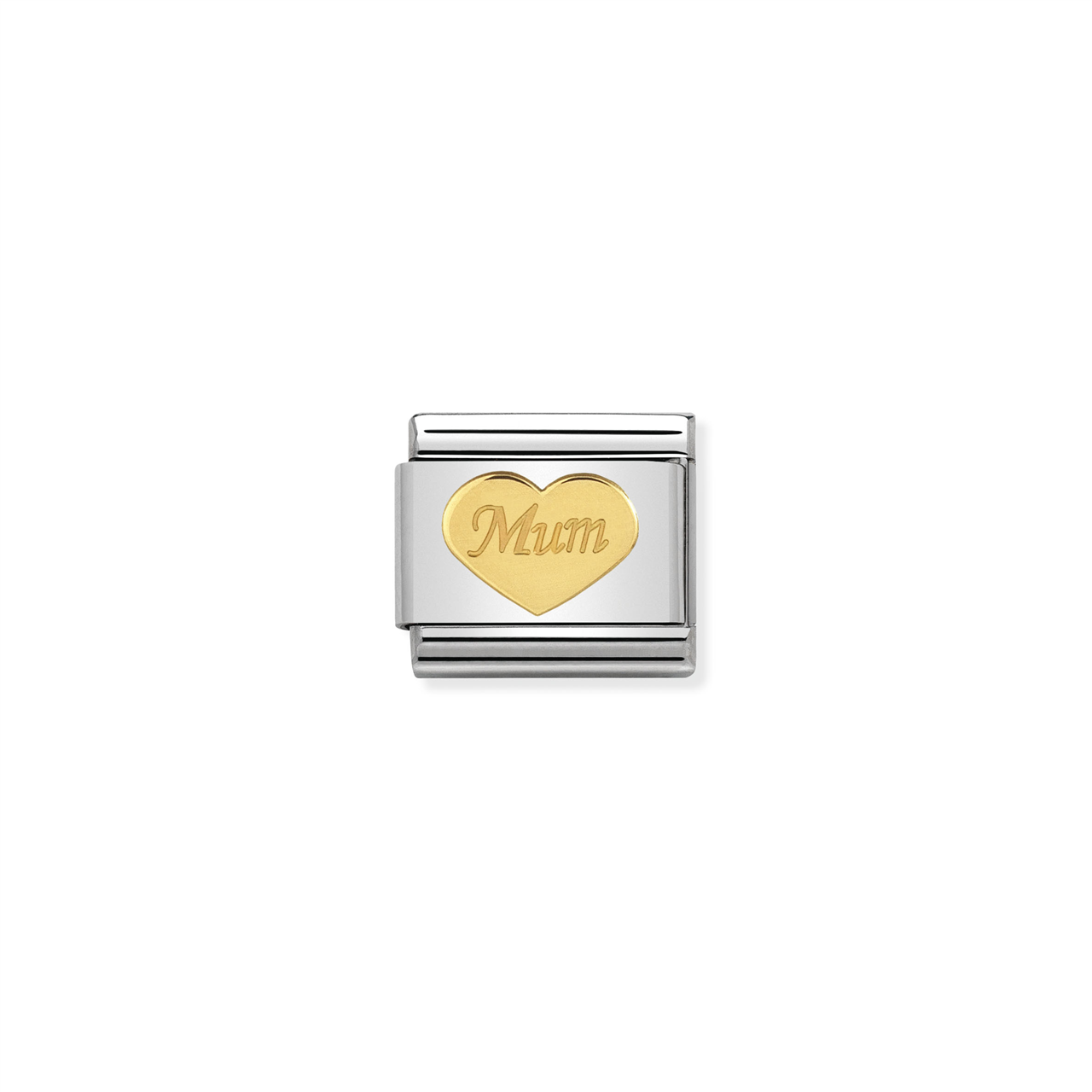 Composable Classic Link 030162/38 with Gold Mum Heart in 18k Gold