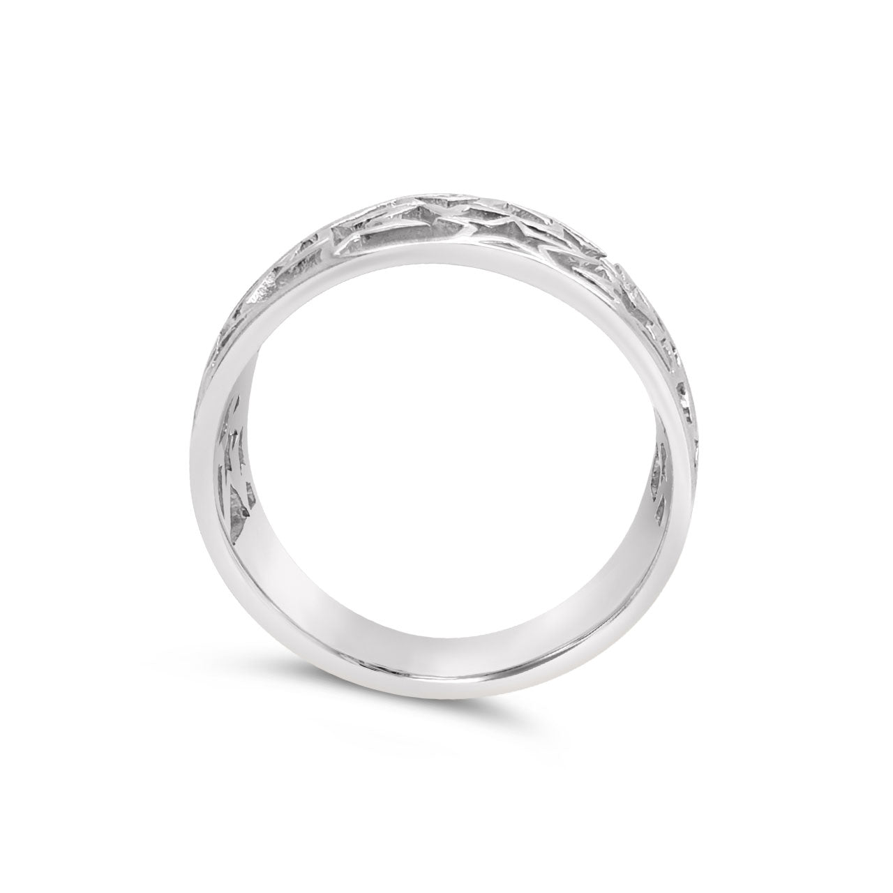 Sterling Silver Multi Star Cutout Ring