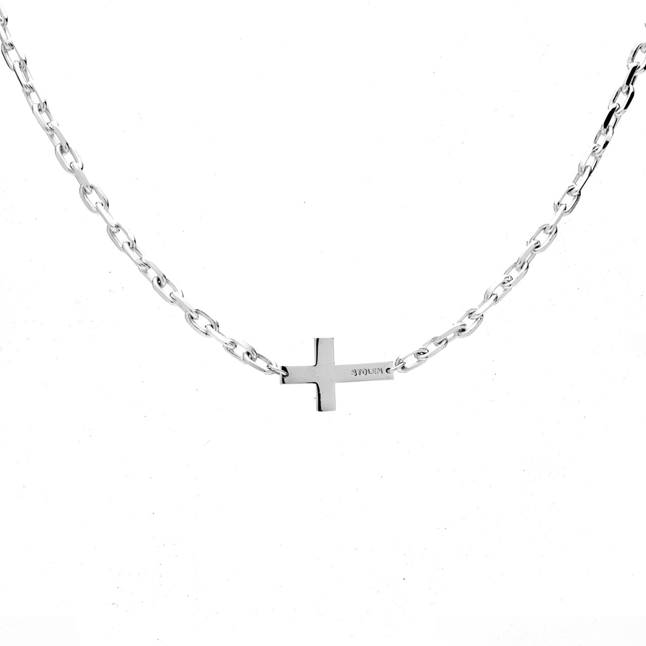 Falling Cross Maxi Necklace