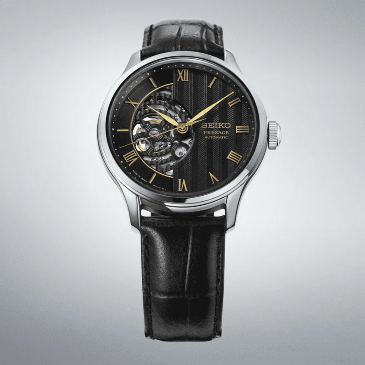 Seiko - HCB008J Presage 'Moonlight Black' Japanese Zen Garden Automatic Watch