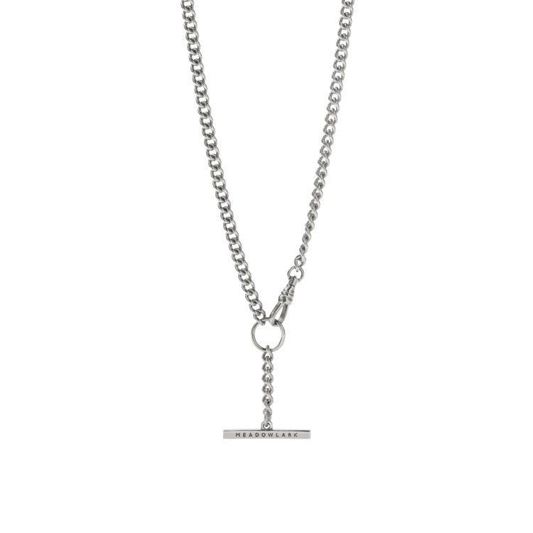 Sterling Silver Fob Chain Necklace