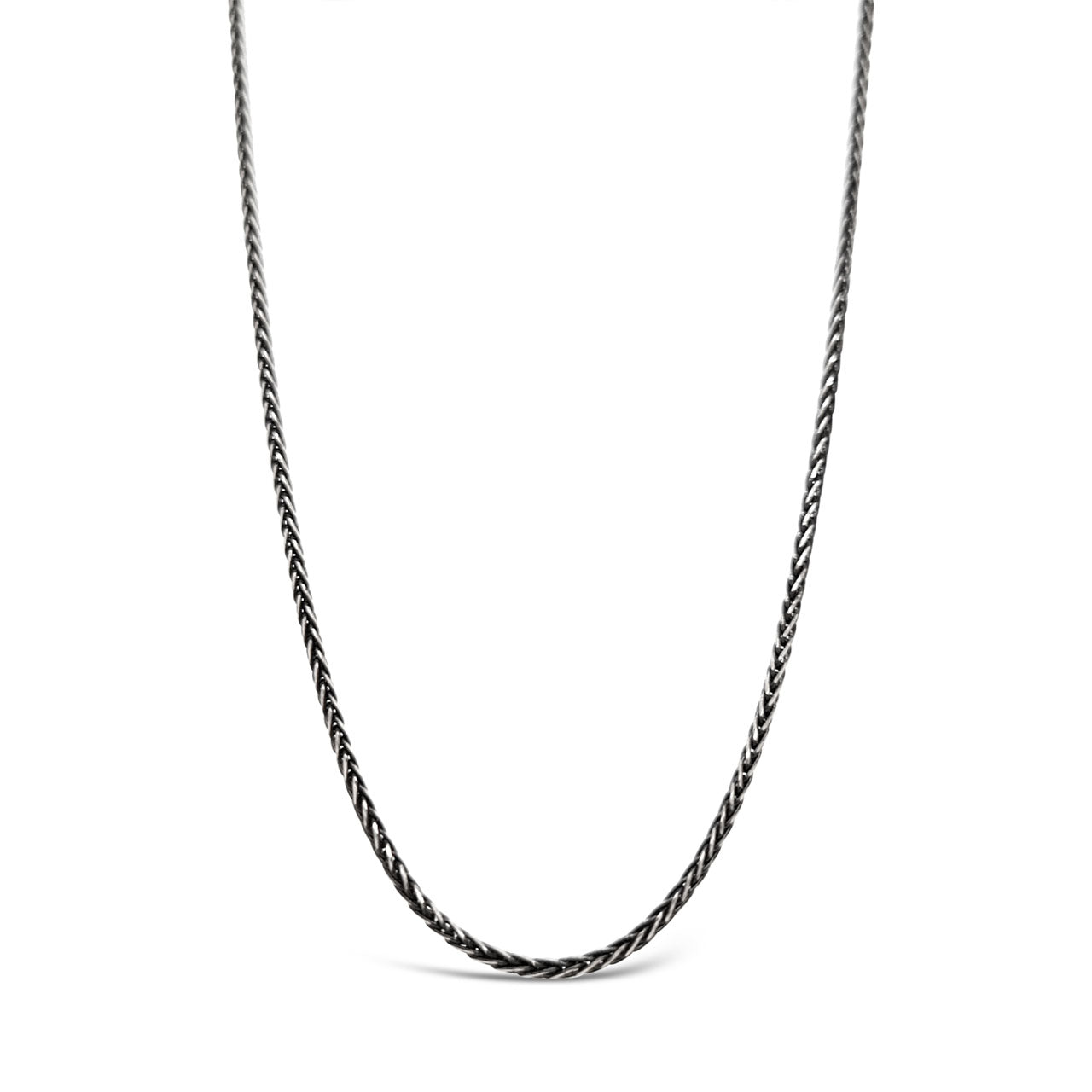 45cm Sterling Silver KE35 Diamond Cut Wheatsheaf Chain