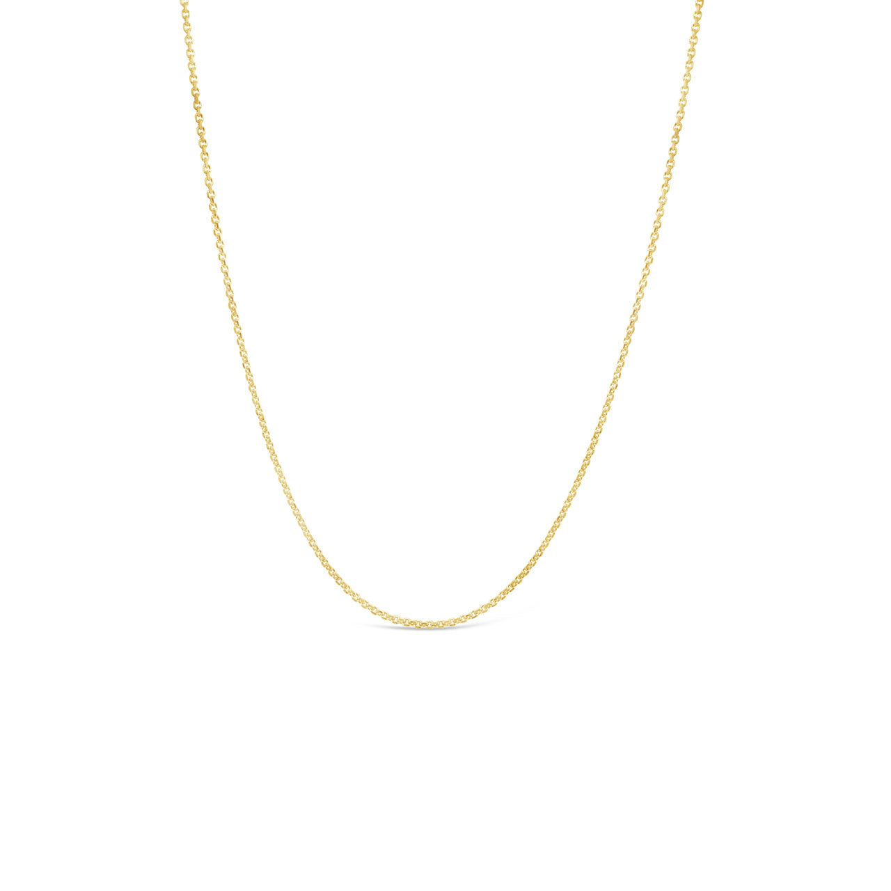 45cm 9k Yellow Gold 0.9mm Trace Chain