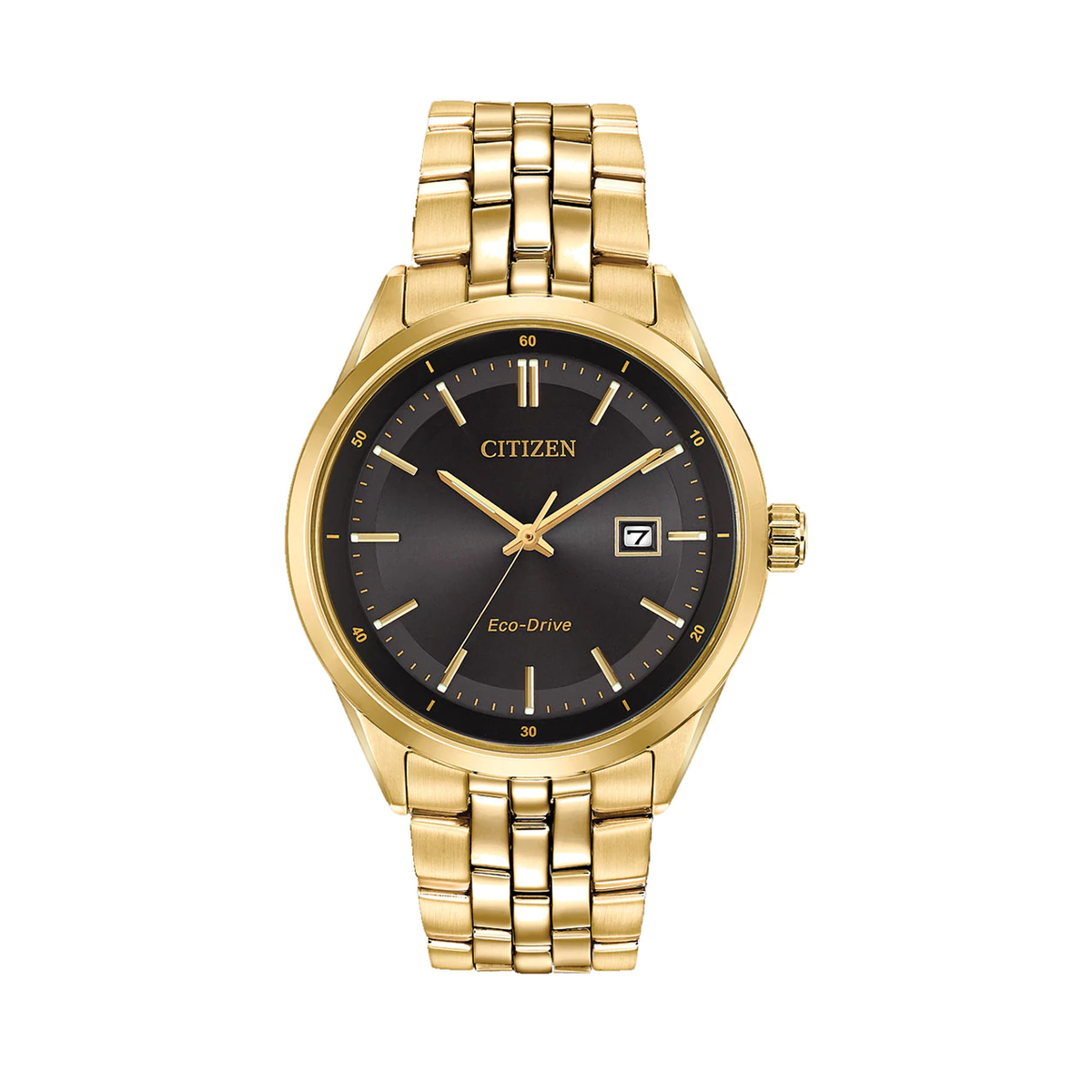 Citizen - Mens Gold Plated Steel Eco-Drive Watch - BM7252-51E