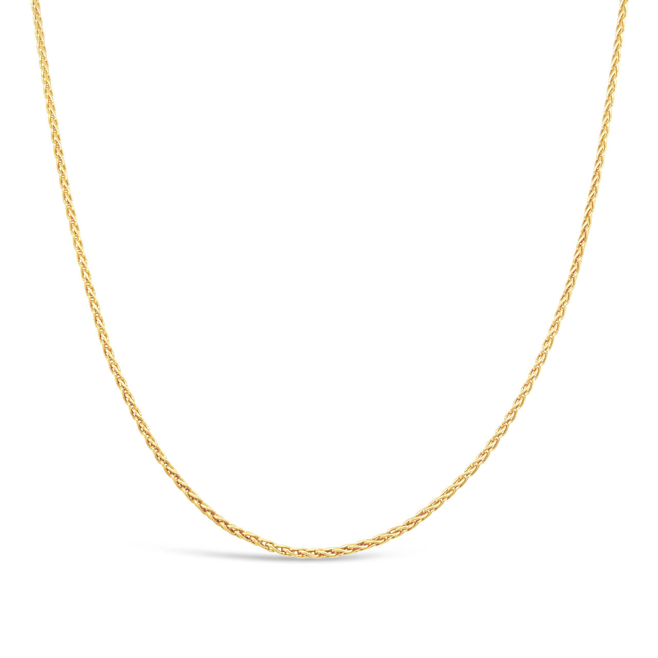 45cm 9k Yellow Gold WH35 Wheat Chain