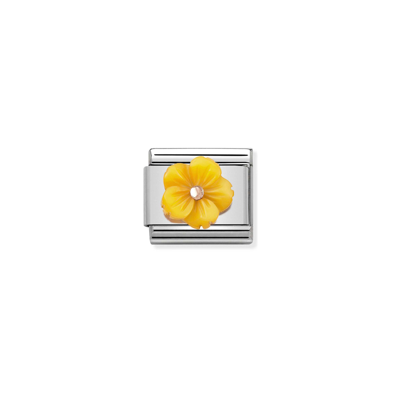 Composable Classic Link 430510/06 Mother Of Pearl Yellow Flower