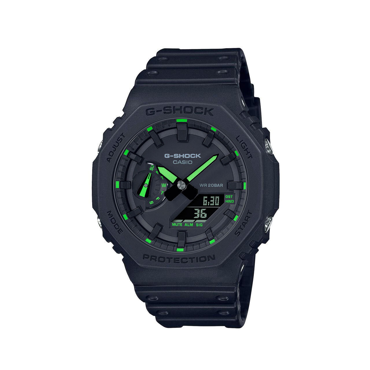 Carbon Core Guard Slim Duo - Black / Neon Green - GA2100-1A3