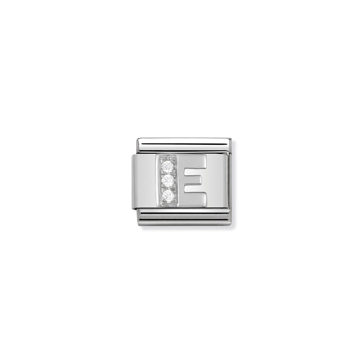 Composable Classic Link 330301/05 Letter E in Silver & Stones
