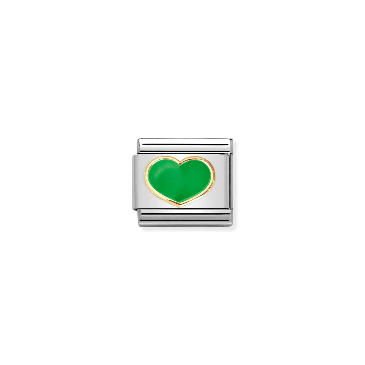 Composable Classic Link 030283/23 Green Heart In Gold