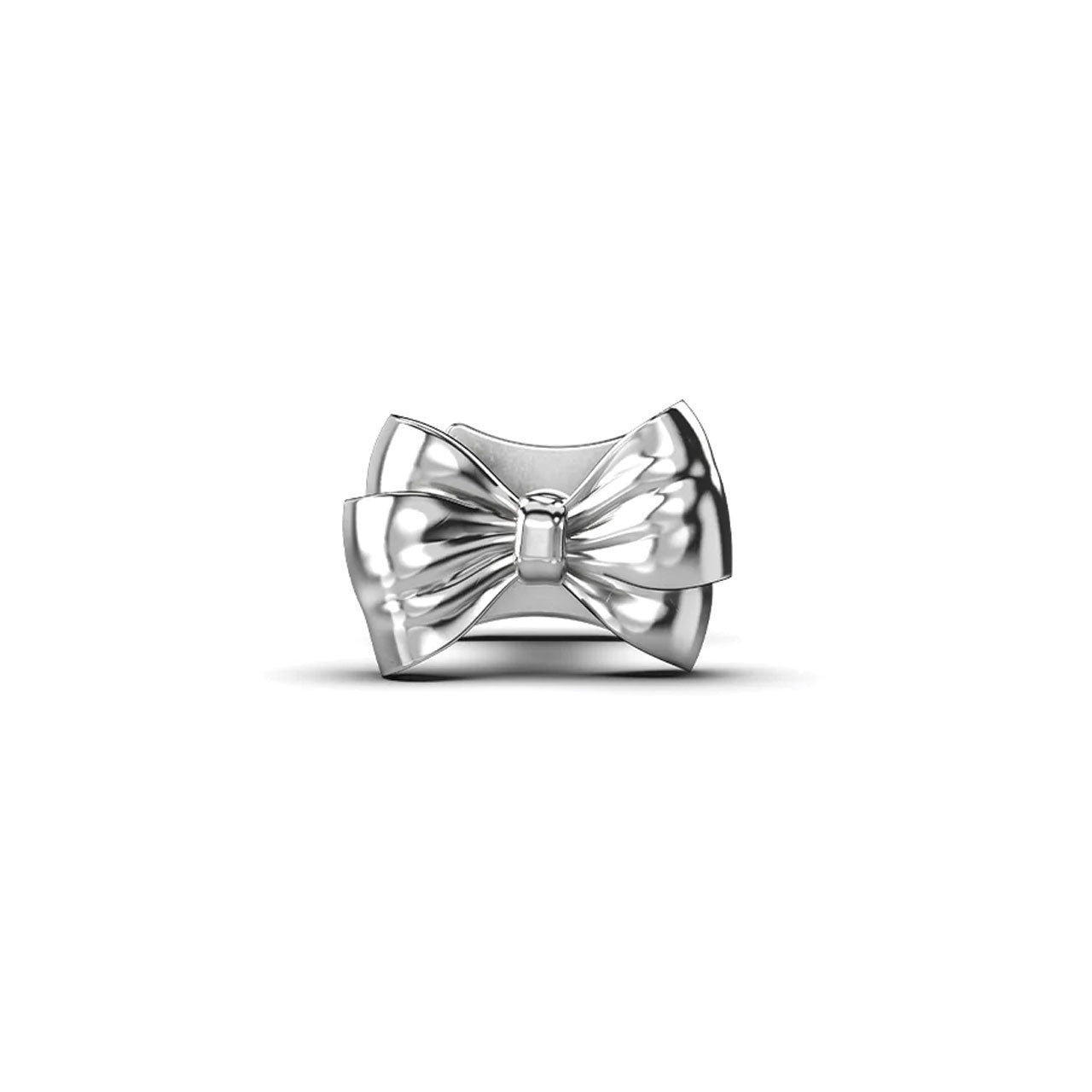 Bow Flat Back Single Earring